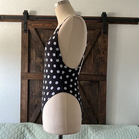 Nasty Gal Alina Polka Dot Swimsuit Sz-4 - Picture 6 of 8